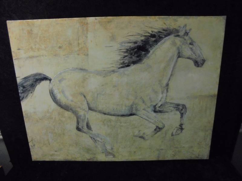lot 61 image: Oil on Canvas, Horse, 30x39