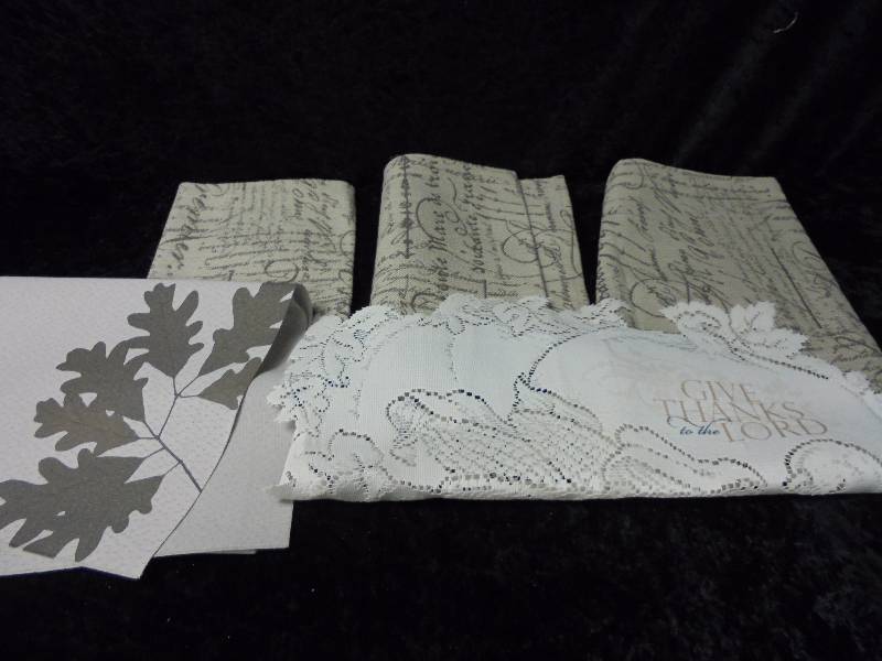 lot 94 image: Heritage Lace, New Table Runners, Leaves