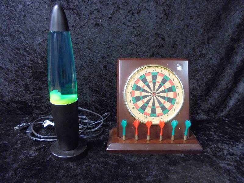 lot 101 image: Lot - Lava Lamp & Desktop Dart Set