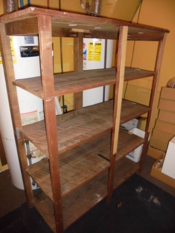 lot 183 image: Wood Shelving, 58x45x16