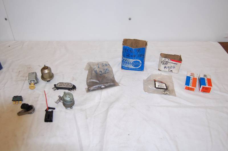 lot 37 image: Electronic Parts and Motor Brushes