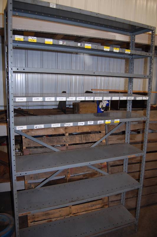 lot 120 image: Adjustable Steel Shelving