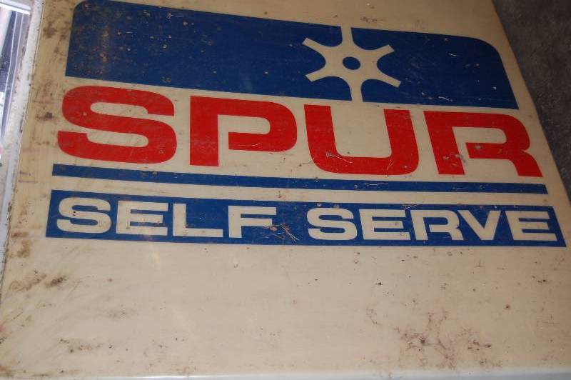 lot 334 image: Large SPUR Self Serve Gas Station Sign