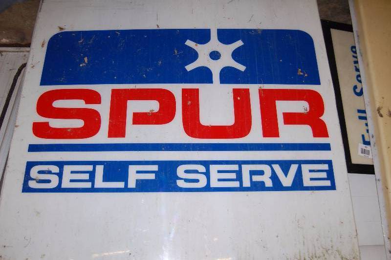 lot 335 image: Large SPUR Self Serve Gas Station Sign