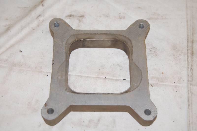 lot 357 image: Aluminum 4 barrel carburetor spacer