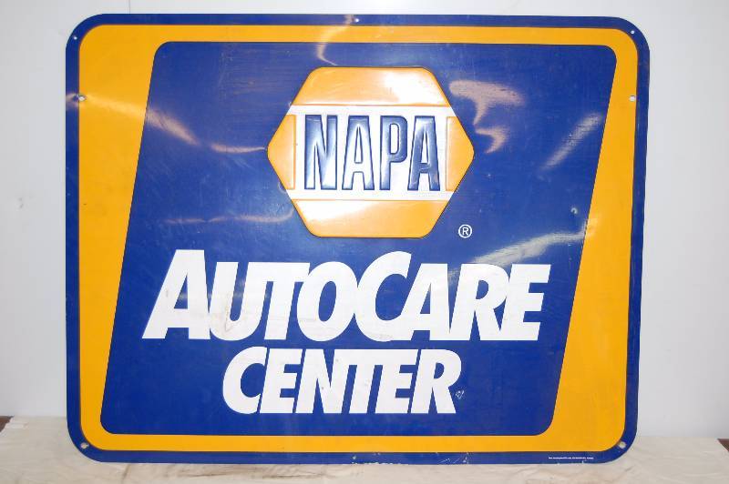 lot 400 image: STEEL NAPA AUTOCARE Sign