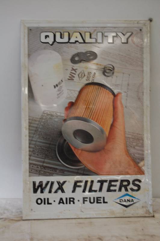 lot 460 image: Wix Filters Steel Sign