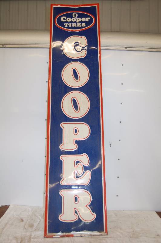 lot 468 image: Cooper Tires Steel Sign