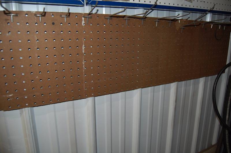 lot 527 image: Peg Board with Hooks