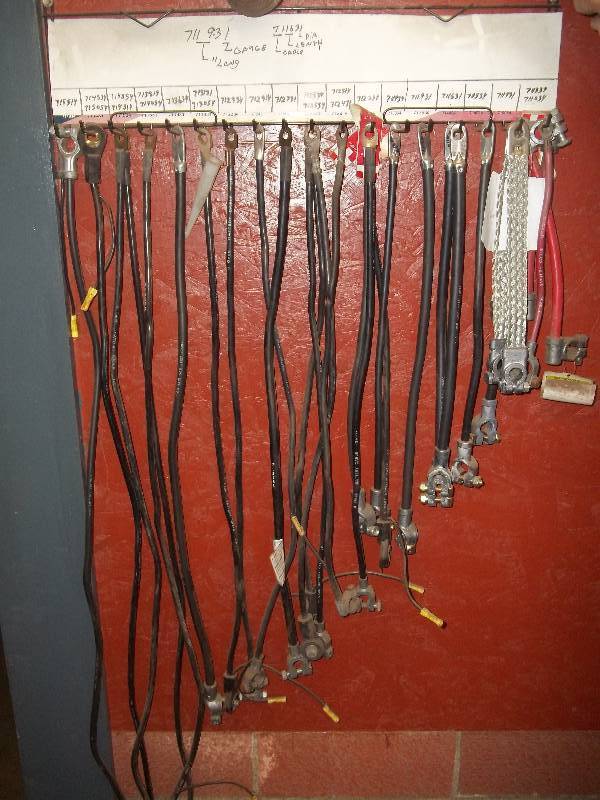 lot 633 image: Battery Cables and Display Rack