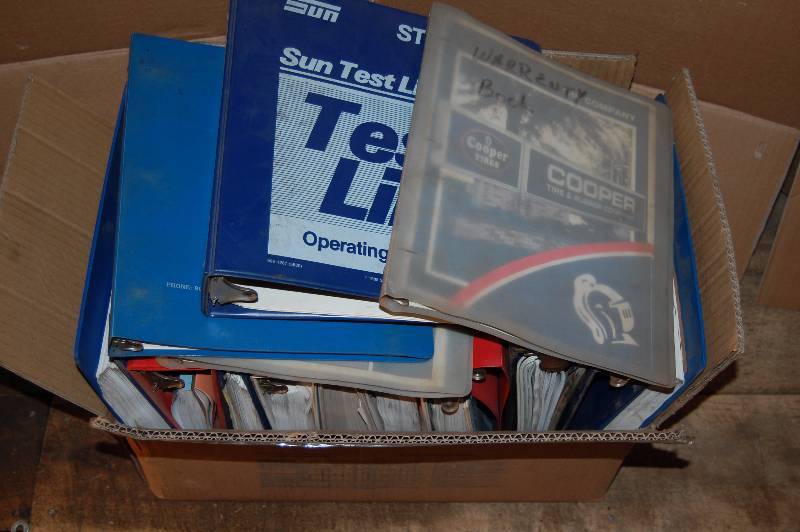 lot 783 image: Three Ring Binders with Auto Catalogs