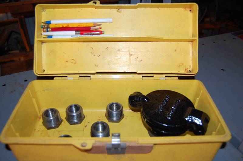 lot 844 image: Small Tool Box with Fuel Accessories