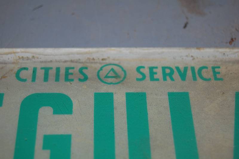 lot 849 image: Glass Fuel Sign