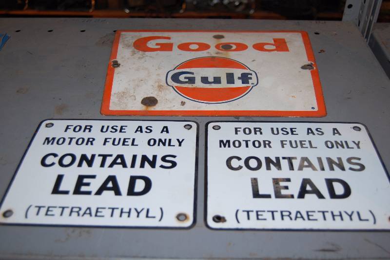 lot 852 image: Gasoline Advertisments and Warning Signs
