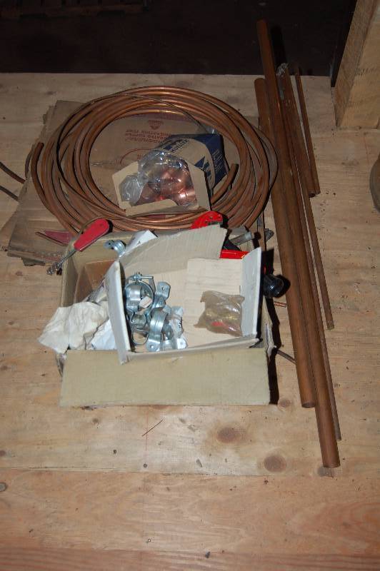 lot 920 image: Misc Copper Tubing, Pipe and More
