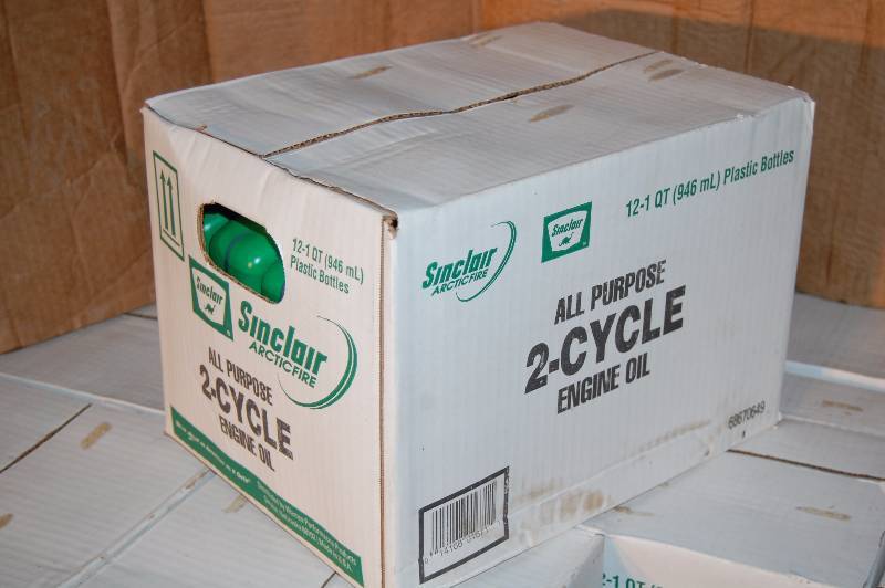 lot 1242 image: One Case of Two Cycle Engine Oil