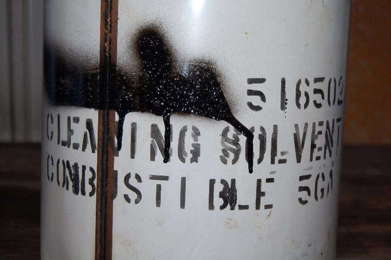 lot 1557 image: Five gallon Can of Cleaning Solvent