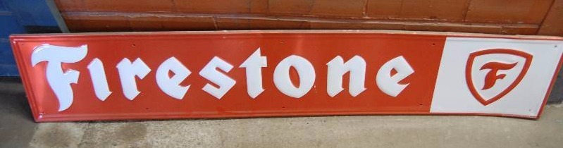 lot 1721 image: Metal Firestone Sign