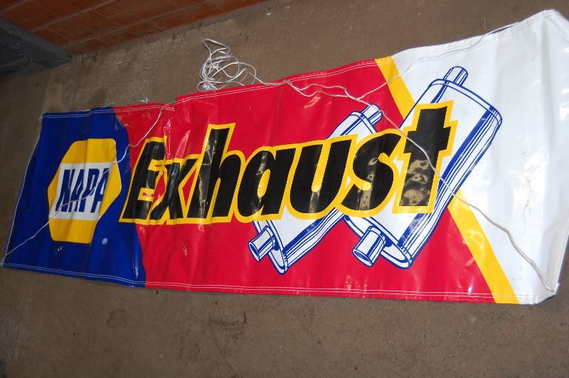 lot 1722 image: NAPA Exhaust Banner