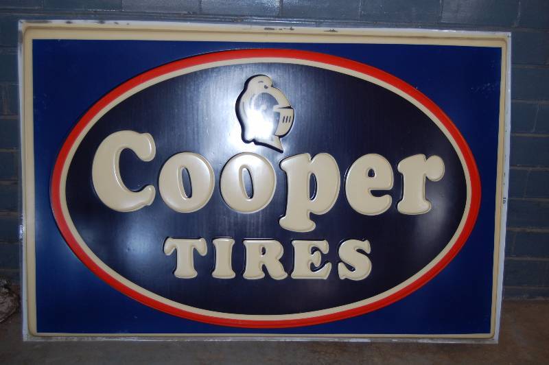 Large Cooper Tire Sign | Automotive Liquidation Auction | K-BID