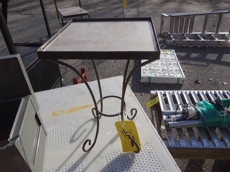 lot 38 image: Small Stone Top Table