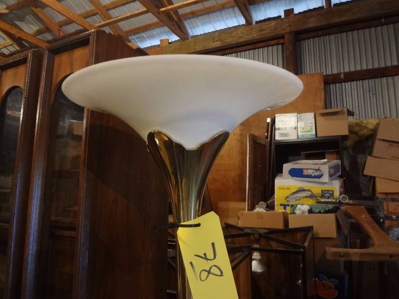lot 78 image: Brass Upcast Lamp