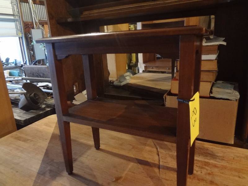 lot 83 image: Wood Side Table