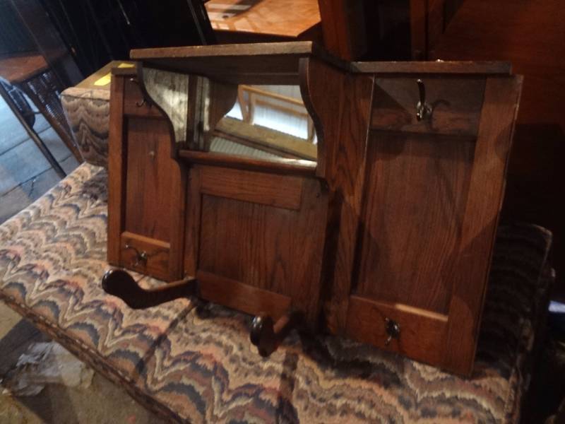 lot 99 image: Wooden Coat Hanger Wall Piece