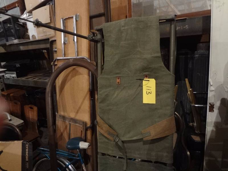 lot 113 image: Military Stretcher
