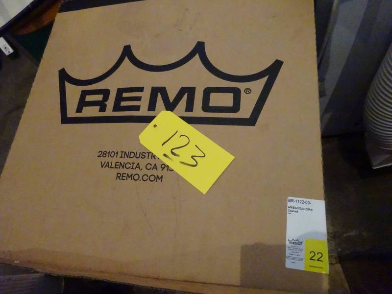 lot 123 image: (3) Demo Drum Heads
