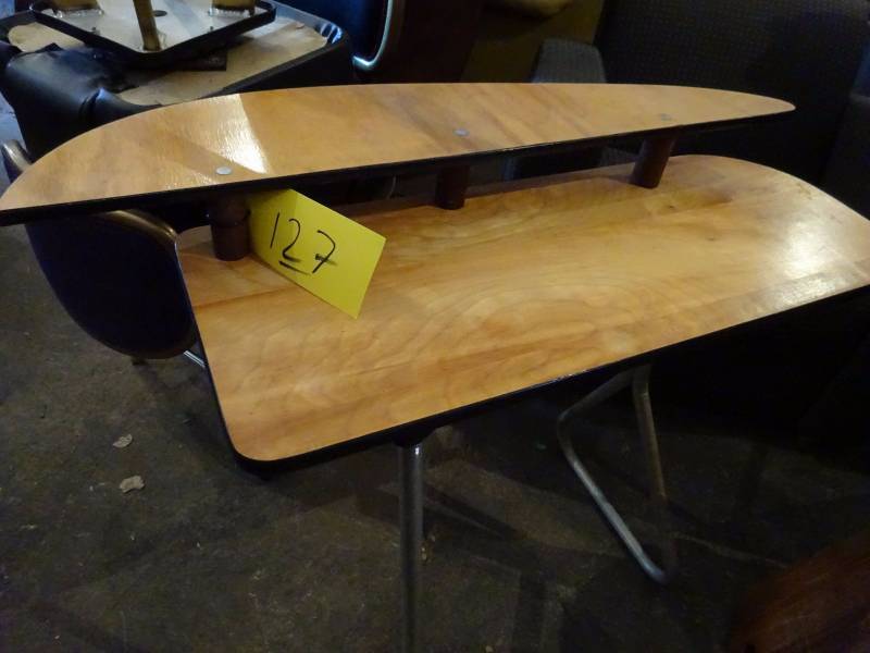 lot 127 image: Two Tier Folding Table