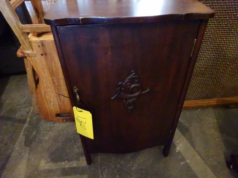 lot 130 image: Old Record Cabinet