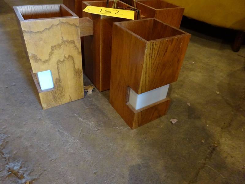 lot 152 image: Wooden Light Fixture