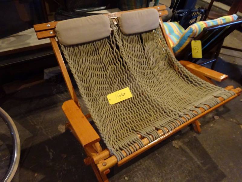 lot 166 image: Two Seat Hammock Chair