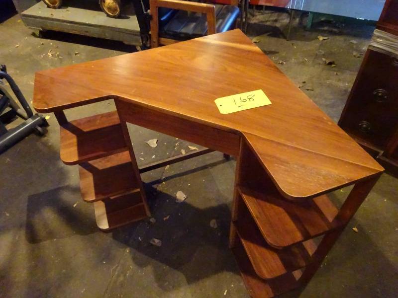 lot 168 image: Wooden Corner desk
