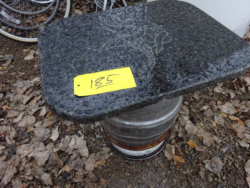 lot 185 image: Granite Viking Table