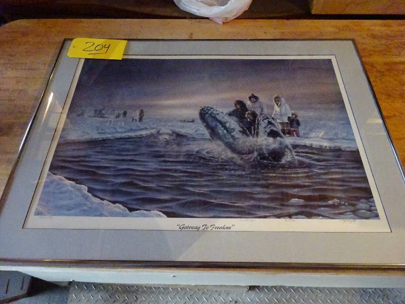 lot 204 image: Kelly Whale print