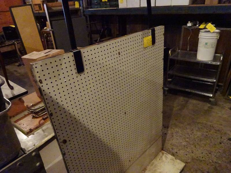 lot 232 image: Peg Board Display Rack