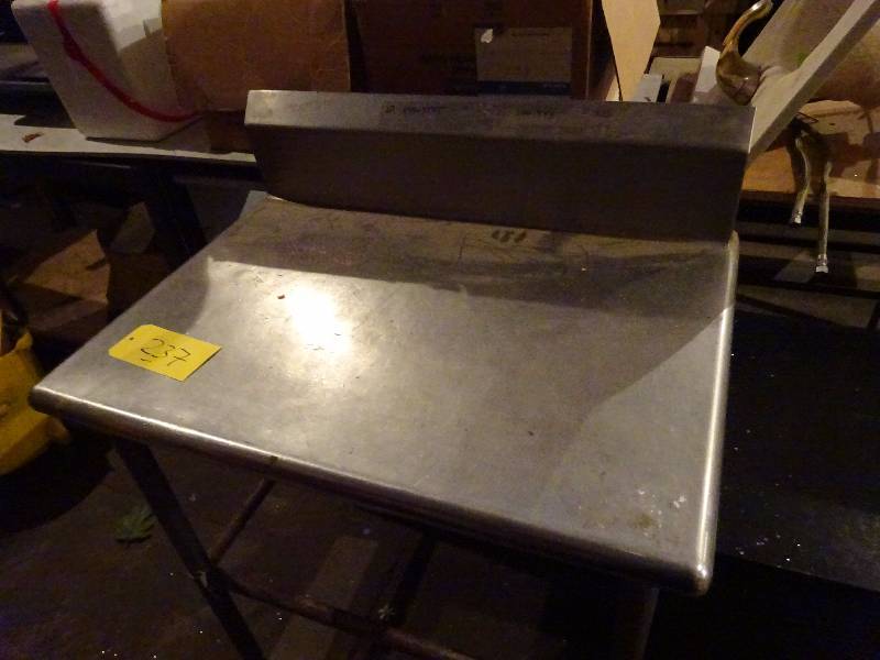 lot 237 image: Small Stainless Table