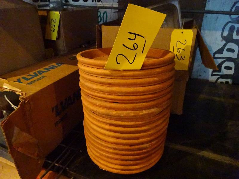lot 264 image: Lot of Terra Cotta Plant Bases