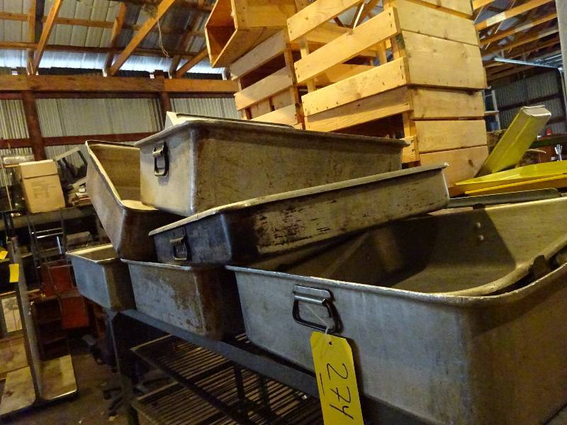 lot 274 image: (8) Large Aluminum Pans