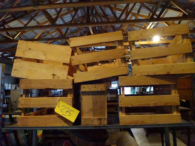 lot 275 image: Lot of Wood Crates