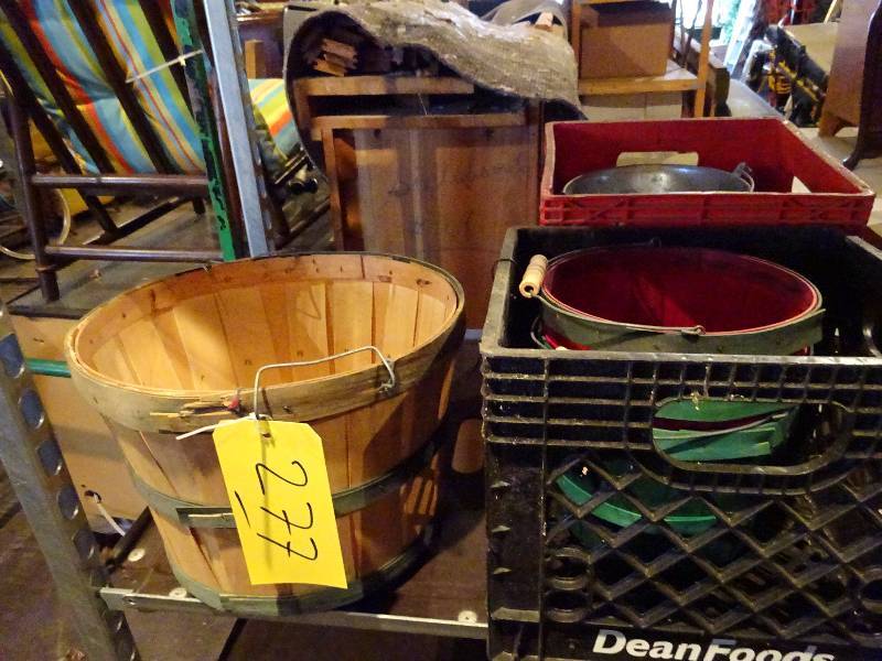 lot 277 image: Peck,  Pecks, Beer Pails