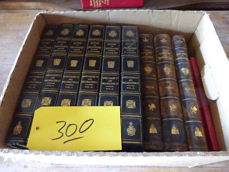 lot 300 image: Free Masonry Books