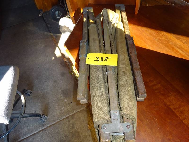 lot 338 image: Military Cot