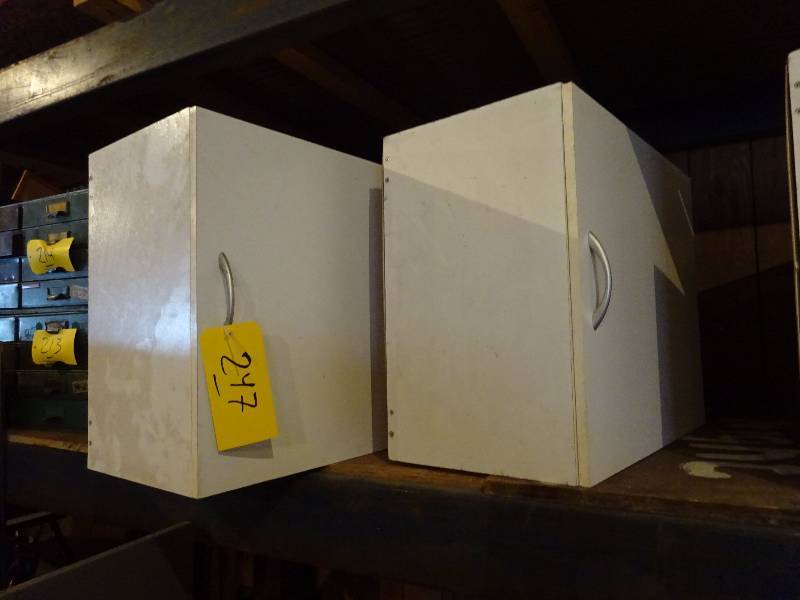 lot 248 image: 2 White Cabinets