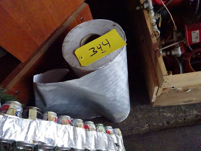 lot 344 image: Huge Roll of  Silver Metallic Wrapping Paper