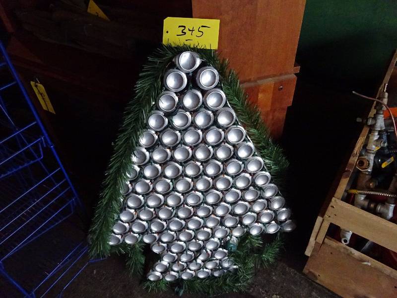 lot 345 image: Xmas Can Tree