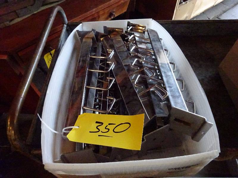 lot 350 image: Slatwall Clothes Hangers