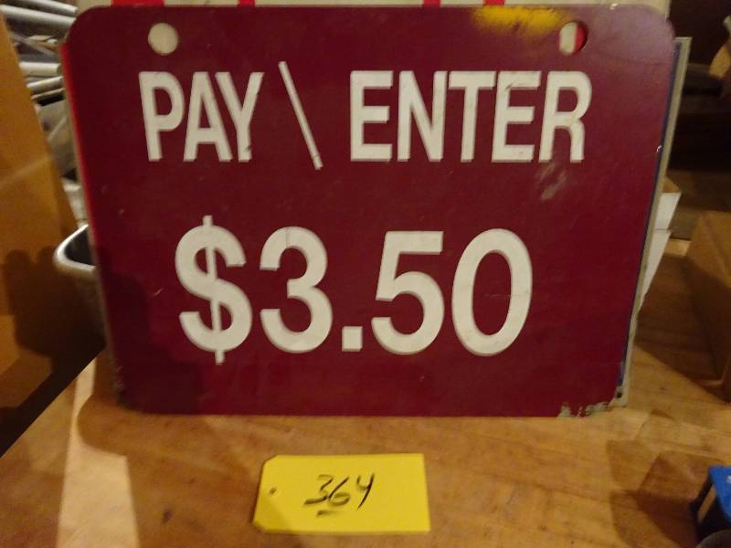 lot 364 image: Metal Signs